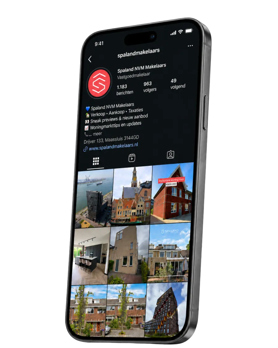 Spaland Makelaars Instagram profiel @spalandmakelaars
